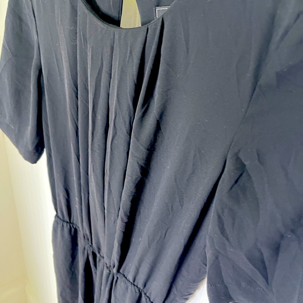 Sweet pleated front, wide leg dressy jumper